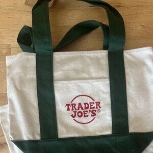 COPY - NWT Mini Trader Joe’s canvas bag in GREEN.